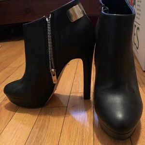 Black Platform Booties